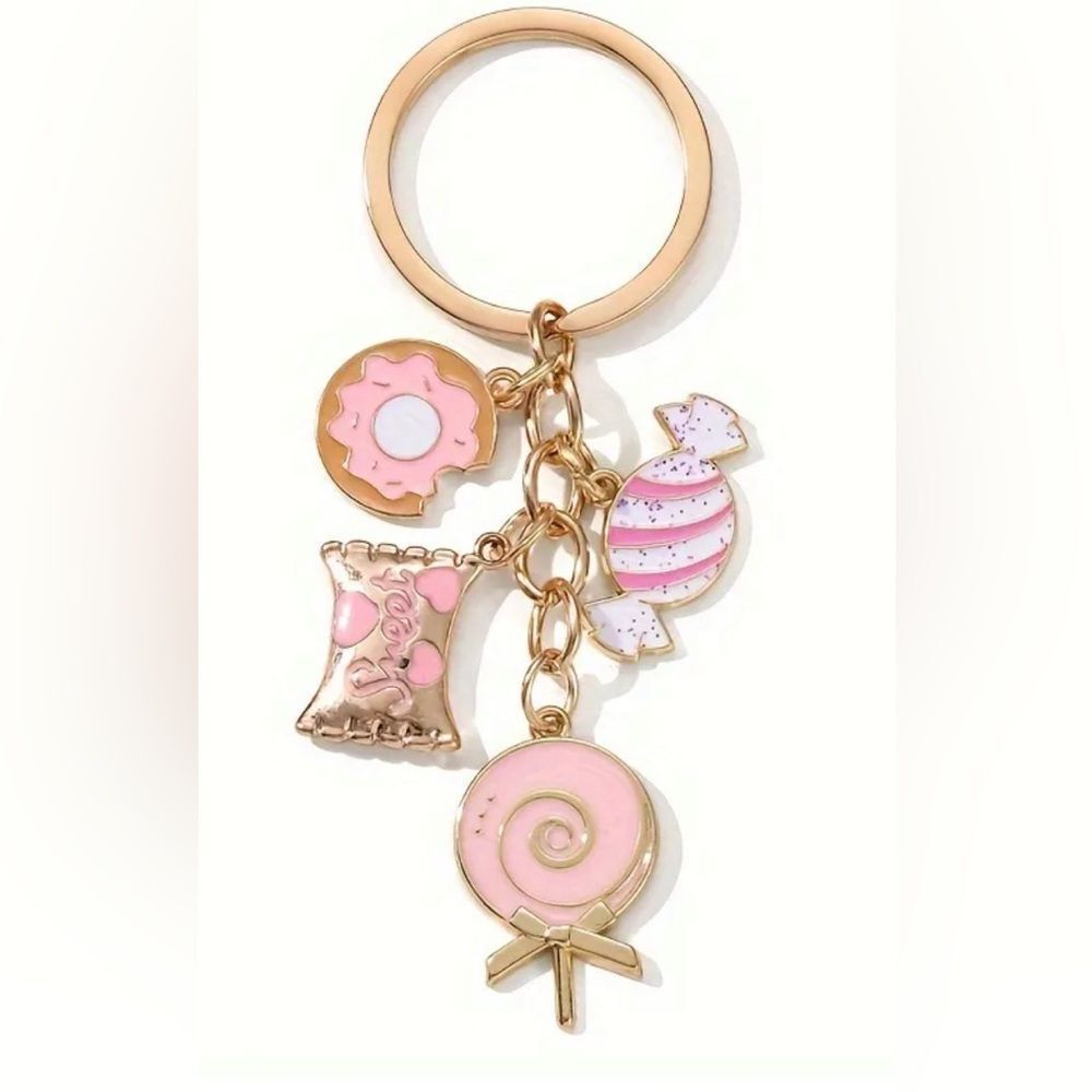 BAG CHARM Candy Themed Key Chain NIP
